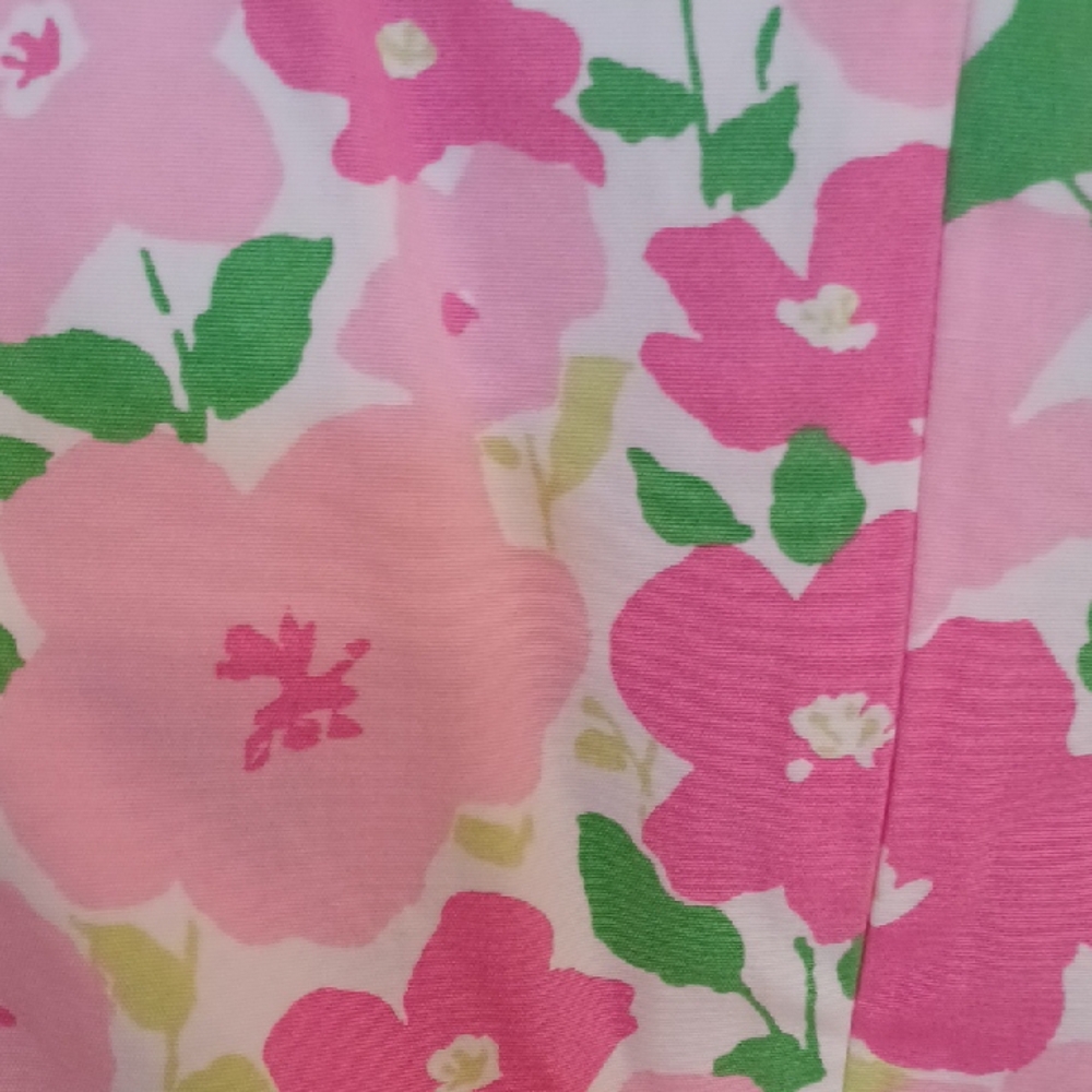 Liz Claiborne Pink and Green Floral Tank Top - Picture 3 of 6